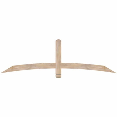 Ekena Millwork Bellingham Smooth Timber Gable Bracket, Douglas Fir, 72"W x 21"H x 1 1/2"D x 3 1/2"F, 7/12 Pitch GBW072X21X0204BEL00SDF